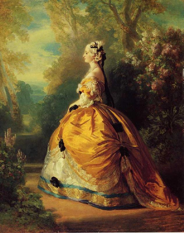 Franz Xaver Winterhalter The Empress Eugenie a la Marie-Antoinette oil painting image